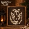 Lion Stencil 7