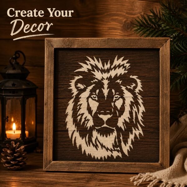 Lion Stencil 7