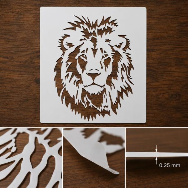Lion Stencil 8