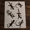 Lizards Stencil