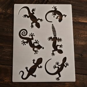 Lizards Stencil