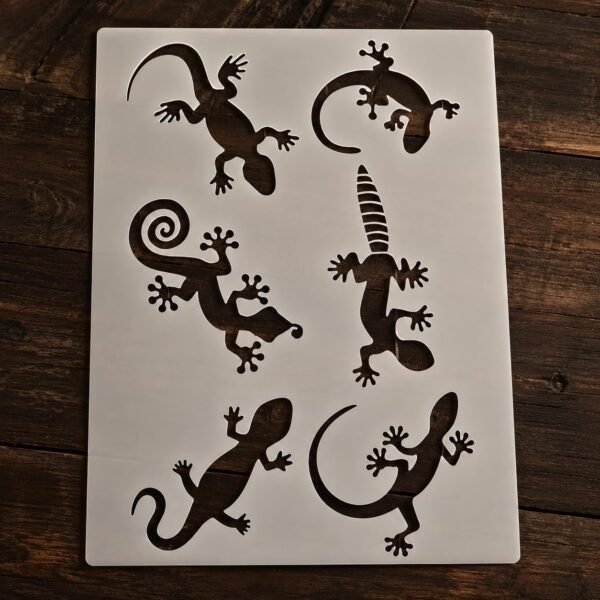 Lizards Stencil