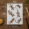 Lizards Stencil 2