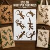 Lizards Stencil 5
