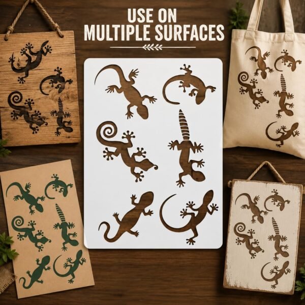 Lizards Stencil 5