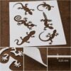 Lizards Stencil 8