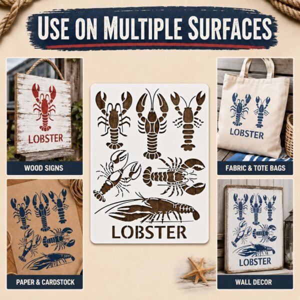 Lobster Stencil 5