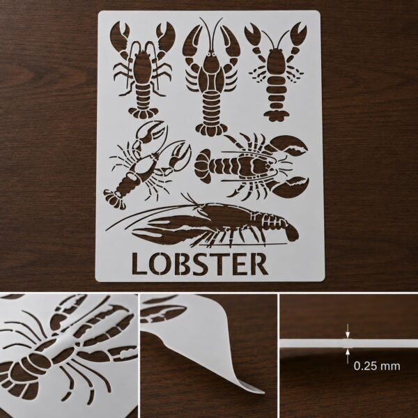 Lobster Stencil 8