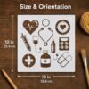 Medical Symbols Stencil 2