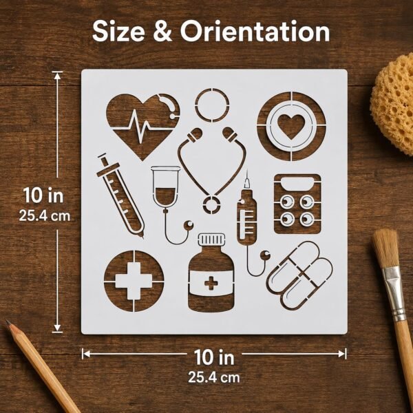 Medical Symbols Stencil 2