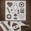 Medical Symbols Stencil 8