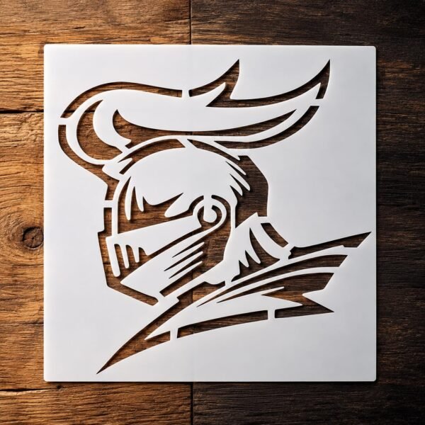 Medieval Knight Stencil