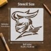 Medieval Knight Stencil 2
