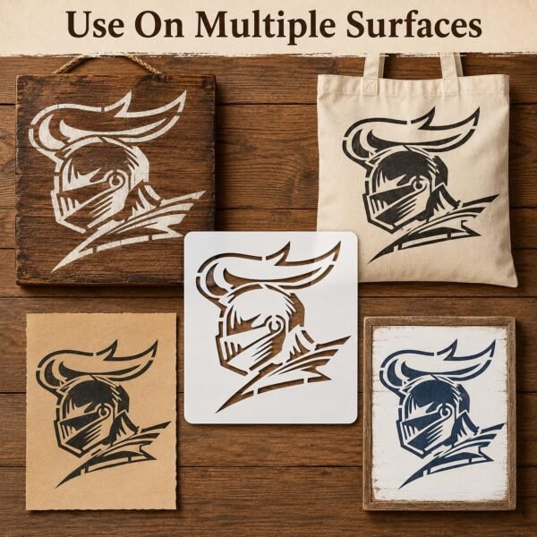 Medieval Knight Stencil 5