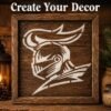 Medieval Knight Stencil 7
