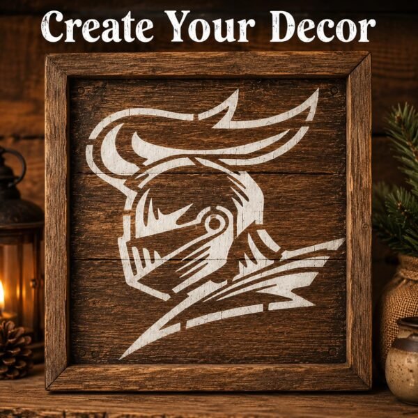 Medieval Knight Stencil 7