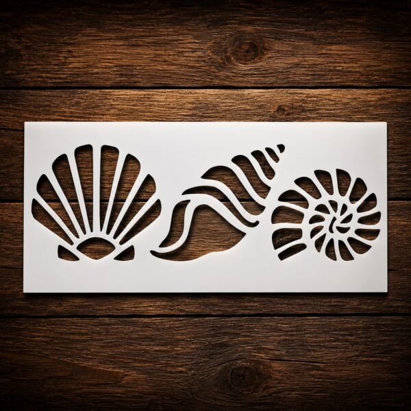 Mermaid Shell Stencil