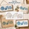 Mermaid Shell Stencil 5