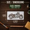 Motorcycle Stencil 2