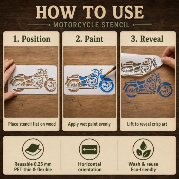 Motorcycle Stencil 4