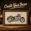Motorcycle Stencil 7