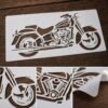 Motorcycle Stencil 8