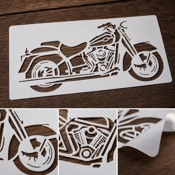 Motorcycle Stencil 8