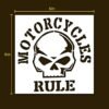 Motorcycles Skull Stencil 2