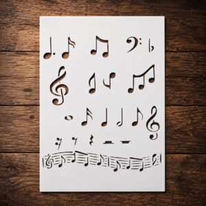 Musical Notes Stencil