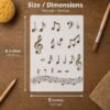 Musical Notes Stencil 2