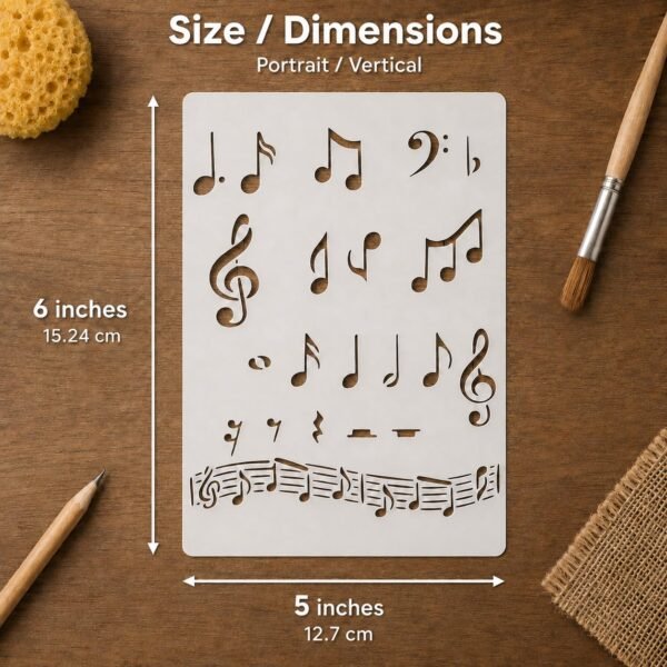 Musical Notes Stencil 2