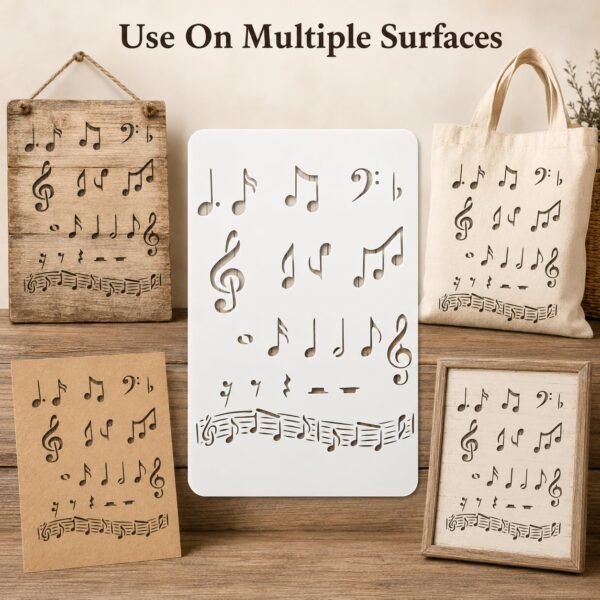 Musical Notes Stencil 5
