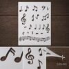 Musical Notes Stencil 8