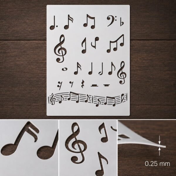 Musical Notes Stencil 8