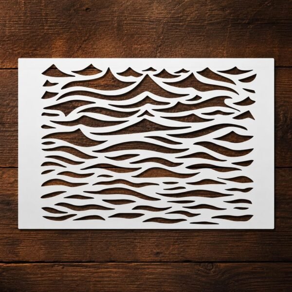 Ocean Waves Stencil