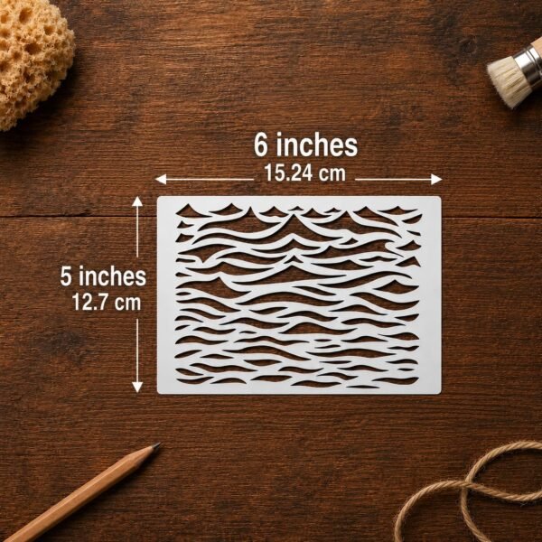 Ocean Waves Stencil 2