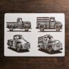 Old Trucks Stencil