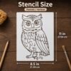 Owl 1 pc Stencil 2