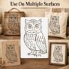 Owl 1 pc Stencil 5