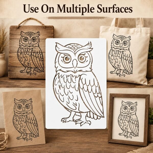 Owl 1 pc Stencil 5