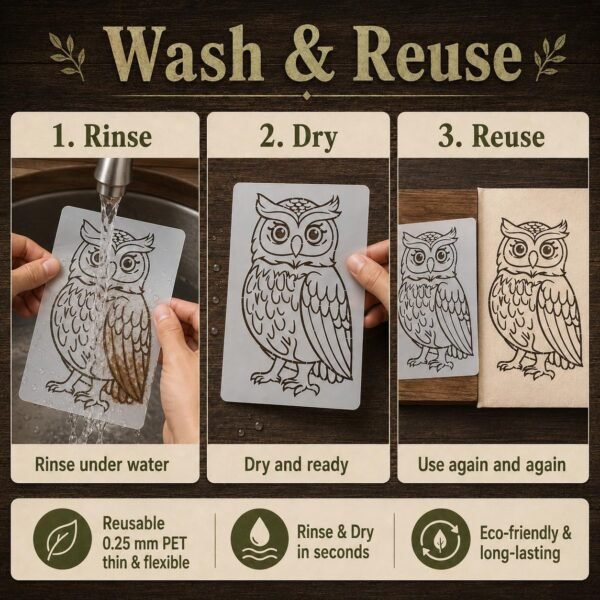 Owl 1 pc Stencil 6