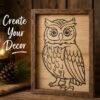 Owl 1 pc Stencil 7
