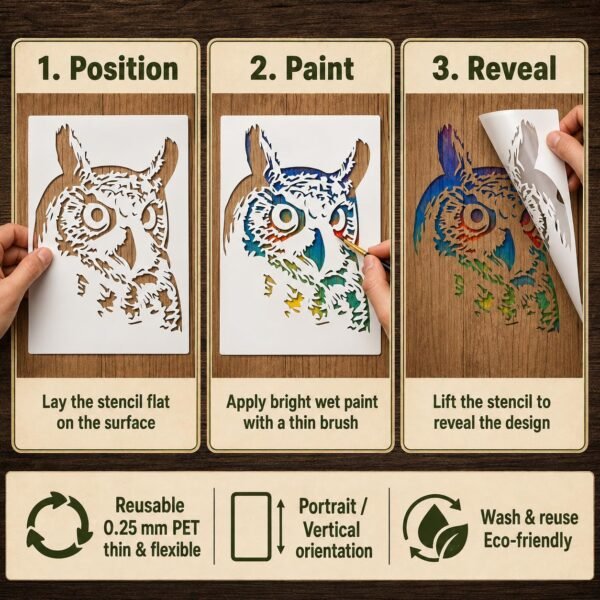 Owl Stencil 4