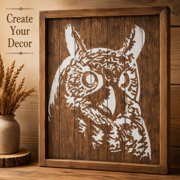 Owl Stencil 7