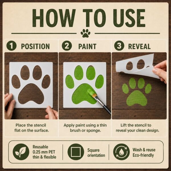 Paw Stencil 4