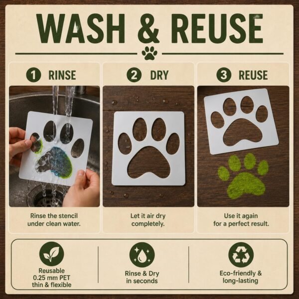 Paw Stencil 6