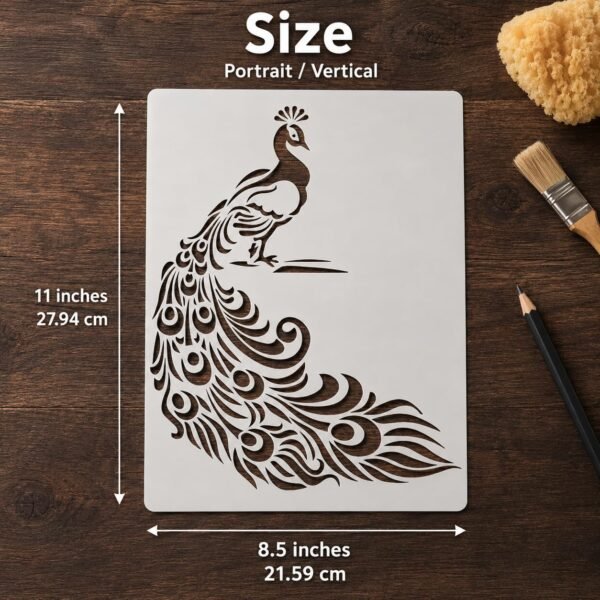 Peacock Stencil 2