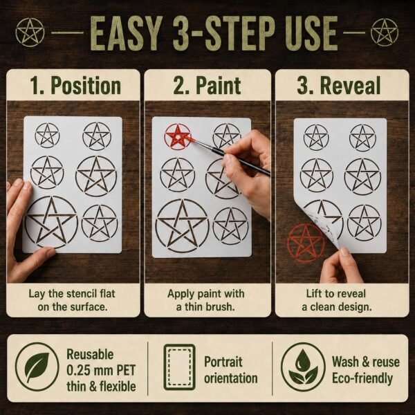 Pentagram Stencil 4
