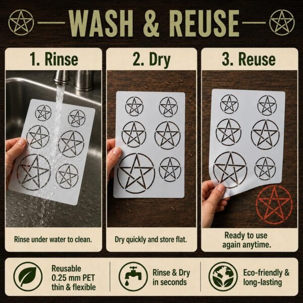 Pentagram Stencil 6