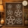 Pentagram Stencil 7